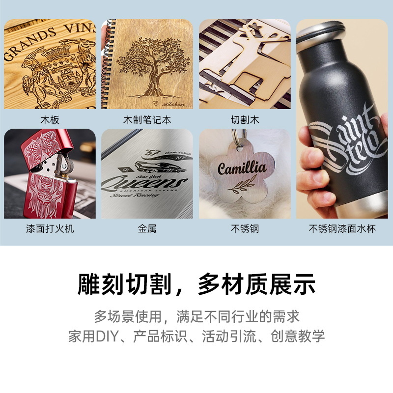 [2023新款]小型激光雕刻机全材质金属打标机全自动镭射刻字机