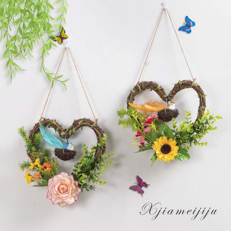 墙壁挂件花环装饰壁挂装饰品幼儿园墙上壁饰室内创意家居房间墙饰