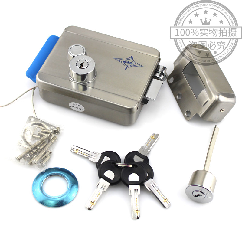 安星30不锈钢电控锁 楼宇门禁锁 单/头可选 1073电控锁家用