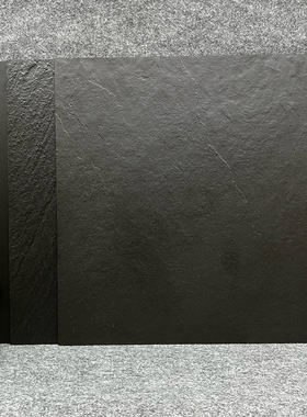 黑色天脉石通体板岩防滑瓷砖600X600商业空间外墙砖凹凸工程瓷砖