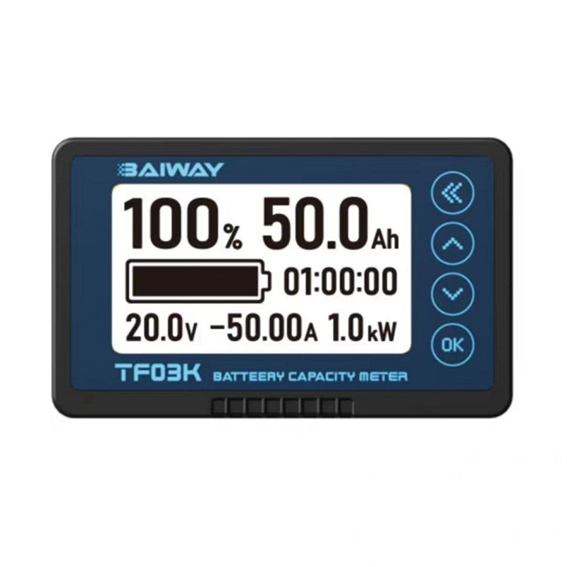 高精库仑计电量显示器库伦计电动车房车铅酸电池库伦电量计电量表