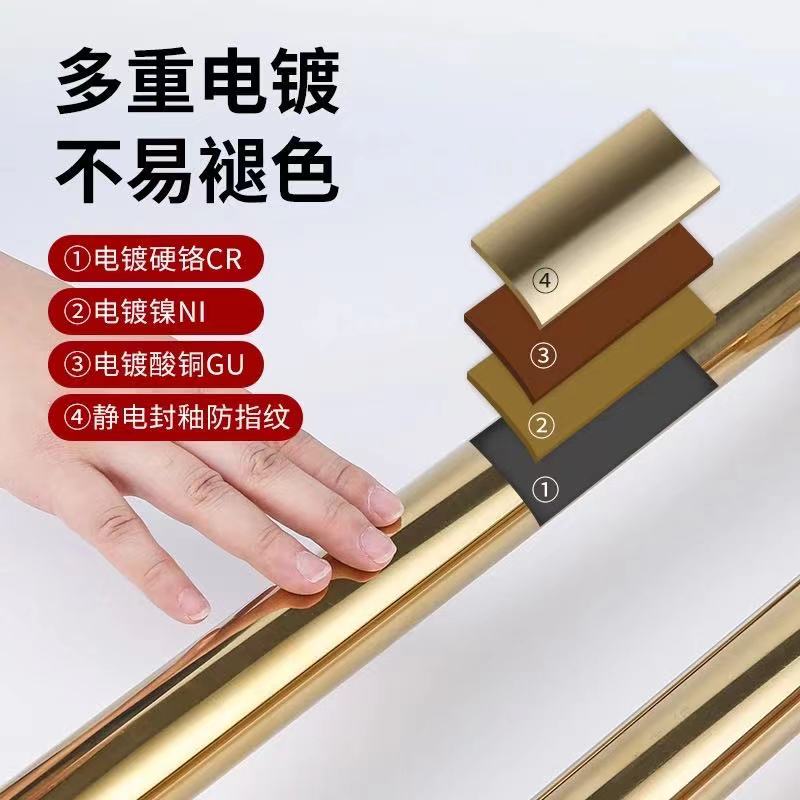 玻璃门拉手斜脚座有框门把手加厚不锈钢黑色玫瑰金偏位扶手马蹄脚