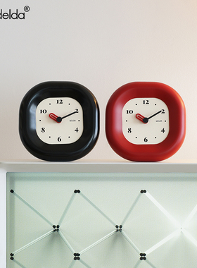 Mndeld法式奶油风家居座钟客厅玄关电视柜台式时钟装饰桌面摆件