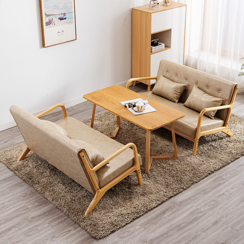 办公室沙发茶几装商务简约现代简易小型接待洽谈会客卡座