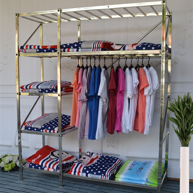 不锈钢简易布衣柜布艺加粗钢管组装折叠款焊接螺母结实耐用超实木