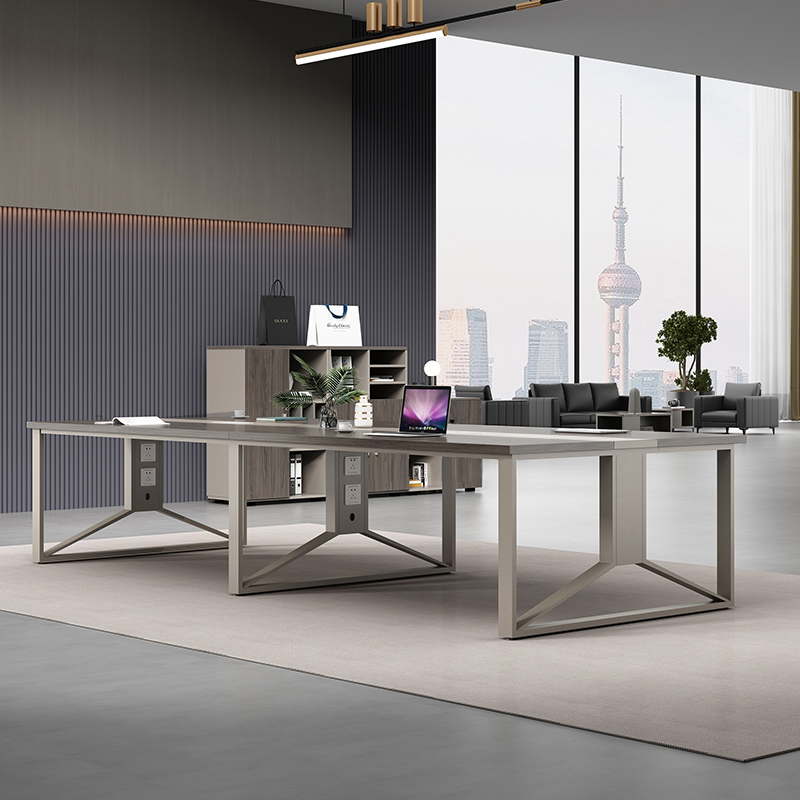 会议桌长条桌简约现代家具条形洽谈办公室桌椅培训桌工作台