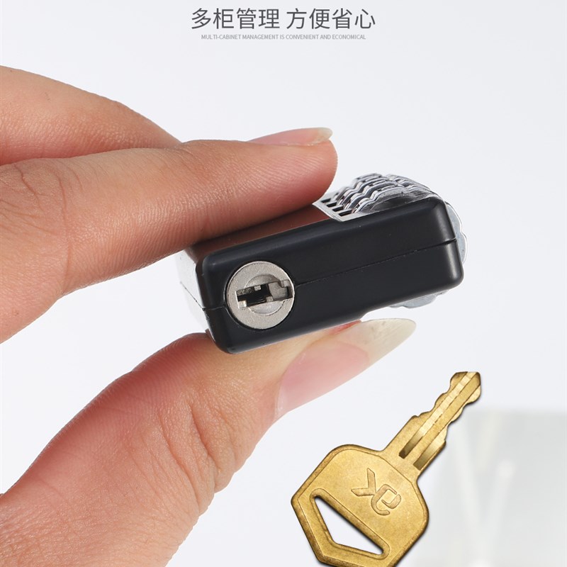 金属密码挂锁行李箱包通开钥匙密码锁健身房更衣柜可管理密码锁头