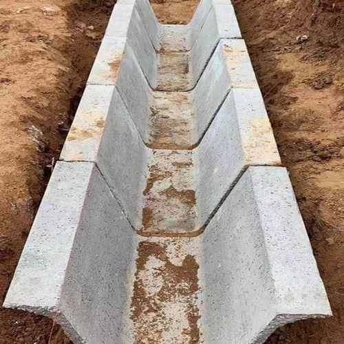 混凝土U形流水槽水泥U型排水槽预制排水沟槽梯形水泥排水槽排水沟