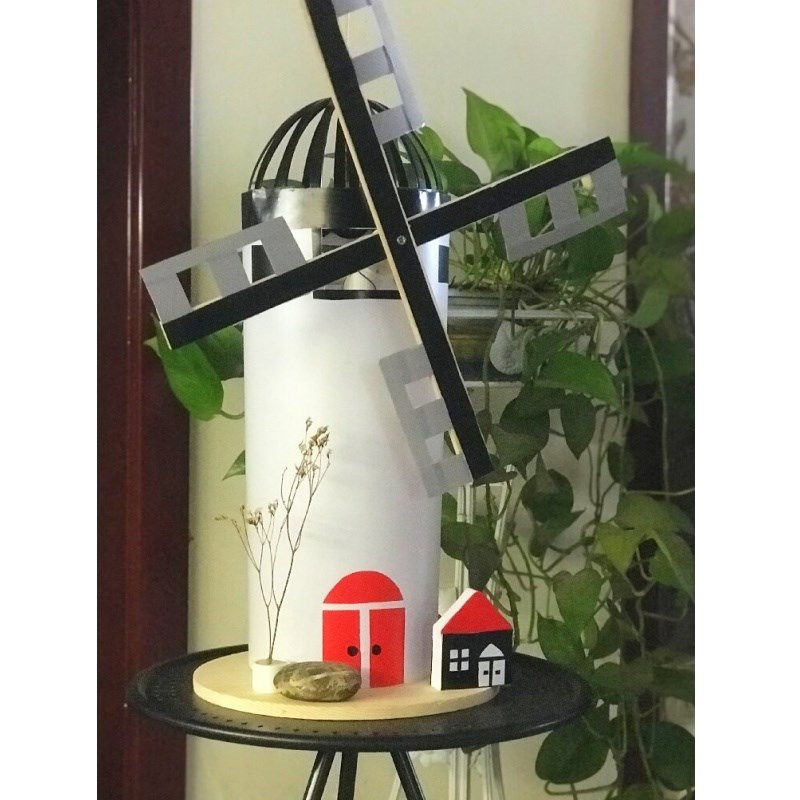 荷兰风车旋转欧式复古怀旧装饰品摆件创意客厅咖啡厅店铺工艺摆设