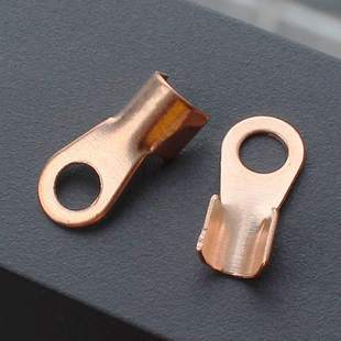 10A开口鼻铜鼻子冷压接线端子电缆接头压线扣线耳连接器100只