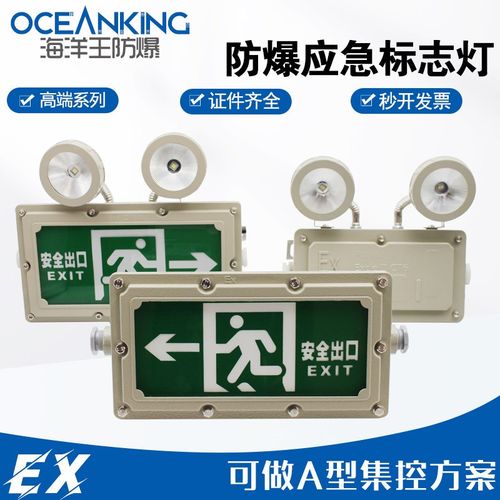 海洋王防爆应急灯安全疏散指示灯24v36v220vA型集控集电集中控制