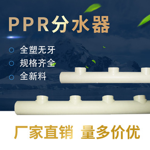 PPR分水器 全塑分水器无牙分支器主管50mm150间分支20 4分 25 6分