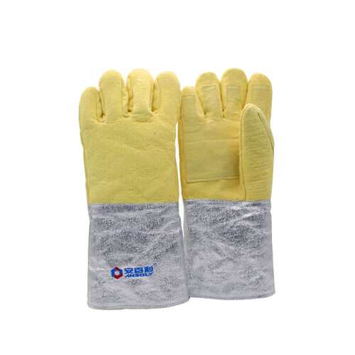 安百利ABL-S532 耐高温500度铝箔隔热手套 冶炼锻造芳纶加厚分指