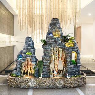 双面景观大型假山流水喷泉钟乳石摆件别墅花园庭院户外阳台鱼池