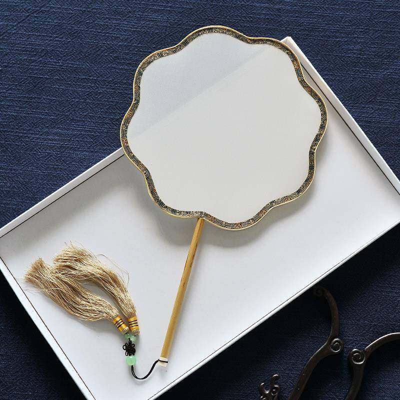 长柄空白真丝团扇湘妃竹柄扇面圆形熟绢作可画工笔国画刺绣龚之荣,鲜花速递/花卉仿真/绿植园艺,割草机/草坪机,淘宝优惠券,粉丝福利购,淘宝优惠卷