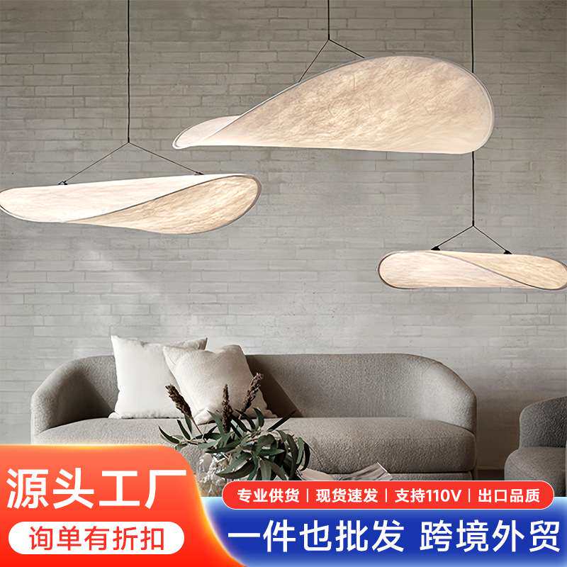 霁纱新中式小吊灯床头玄关过道餐厅纱舟浮月月亮灯设计感氛围吊灯