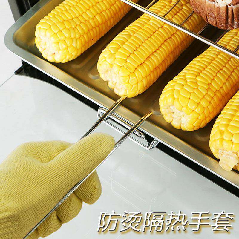 盾守耐高温阻燃烧烤BBQ厨房烤箱手套 工业隔热防烫微波炉防火手套