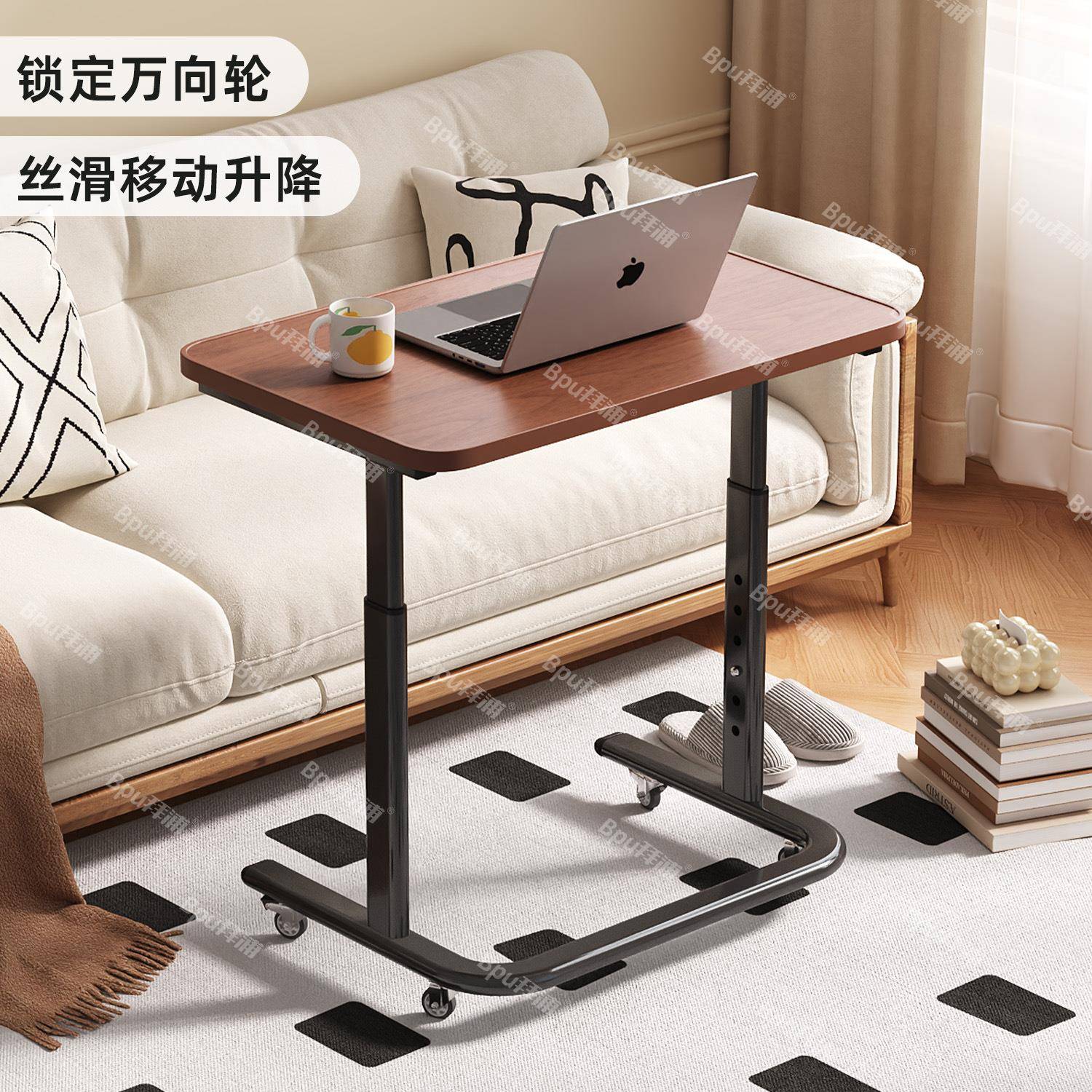 可移动升降床边桌电脑桌卧室学生学习写字桌小桌板儿童阅读桌书桌