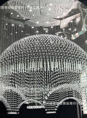 水晶公亭饰菠萝珠婚庆道具婚礼堂水晶亭子串吊顶装thj#y$*&珠帘主