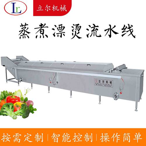 花椒竹笋菠菜漂烫杀青机蔬菜杀青护色流水线  提升式漂烫池
