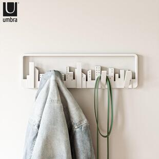 NAK加拿大ubra挂钩进创意m装墙壁挂衣钩玄关饰隐形门挂衣架可免打