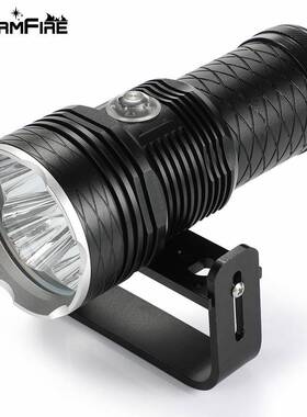 新款功4颗P代70二P740潜手电筒大率SJG照明带水手柄支架电量显示