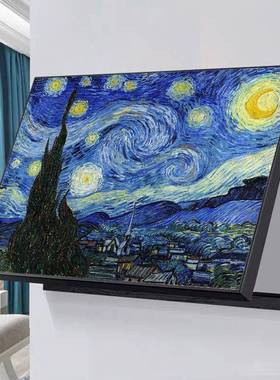 莫奈壁电表配箱箱装饰画免打孔梵高油画客厅电闸OIR开关画电遮挡