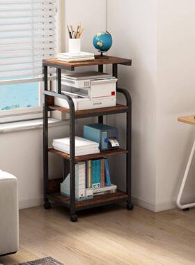 办纳公室印机置架打家用小型办GEA公室打印机架带轮子三层收物架