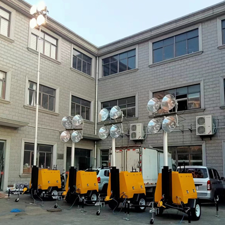 隧道工程移动照明灯塔4*100瓦