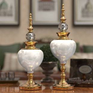 现代轻奢高档陶瓷花瓶摆件插花创意客厅现代玄关电视柜餐桌装饰品