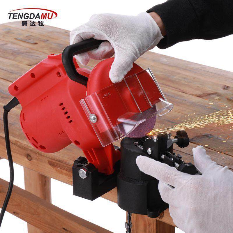 新款大功全铜磨链机电动磨率链器电打锯GVC油锯链条齿磨链磨链条