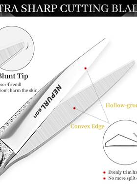 V.0寸耐普森LL-10高档美562发6剪发Y廊专用直剪牙剪G10