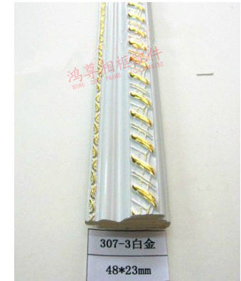 相框十字绣装潢装饰石膏线条框条批发 厂家直销307-3白金
