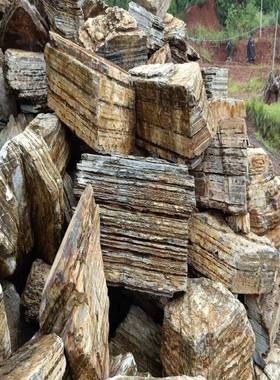 销售千层假石景观工程大山石园型林庭院景观石102101别墅千层假山