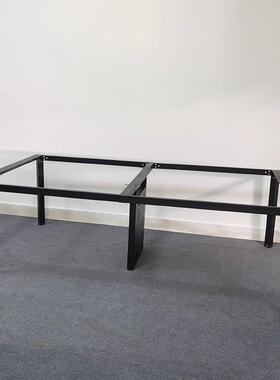 可办桌架桌角管铁艺桌腿支架公SIL带电三箱会议支撑脚书桌钢架