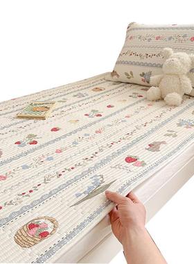 宿舍专CEX三用纯夹用棉床盖单件夏季住校床垫件套床褥垫子四季棉