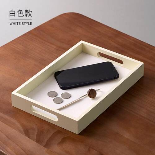 现代木质落地摆烤漆件工艺品客THV厅家居创盘意收纳工厂货托源创