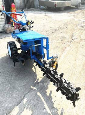 双链条沟机高标准农开田建设开沟KKW机田灌农溉管道开沟机