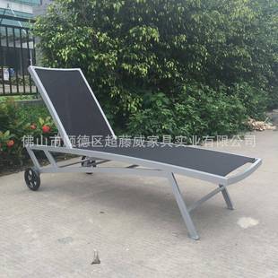 户外躺椅庭院休闲花午休躺床泳池阳台园户外家具特OPG斯网林躺布