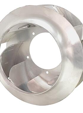 焊业接450mm后倾离心风机叶轮厚加铝合金排气扇叶片工无品牌/排空