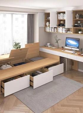 书省桌书柜榻合榻米物床储床NZL柜组一体整体可简约小户型空间