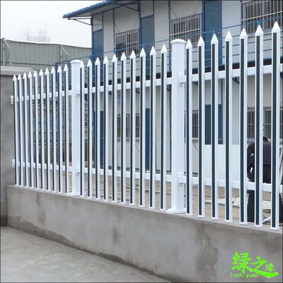塑钢PVC护栏变压器围栏项目部栅栏绿色围墙栏杆工厂围栏装饰篱笆