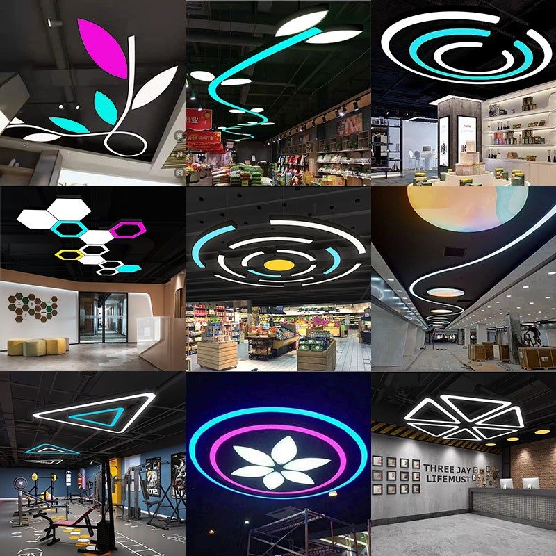 造型灯异形灯办公室灯健身房舞蹈室超市商场游乐场电玩城VR室吊灯,家装灯饰光源,商用吊灯,淘宝优惠券,粉丝福利购,淘宝优惠卷