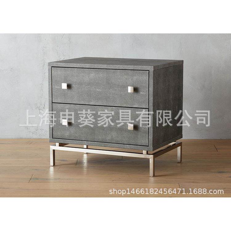 美个cb2式床头柜置子卧室物架小户型性多功具能客厅收纳储物柜家
