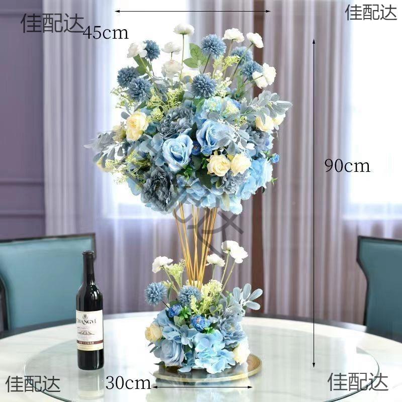 酒店婚礼宴会厅羽毛桌餐花花仿真花摆件酒吧KTV桌装面饰摆TNFMxMZ