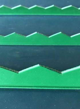 锯形挡板输送型带耐磨挡板输齿带无底座抗冲击耐用RGD送挡板输送