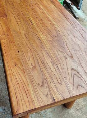 老GLZ榆木木桌实木茶桌桌餐长条吧台桌复古茶台原书子桌简约小阳