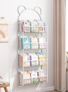 明NHK峥家具墙书面架厂绘本收纳架挂墙上铁艺落地小型大量容置物