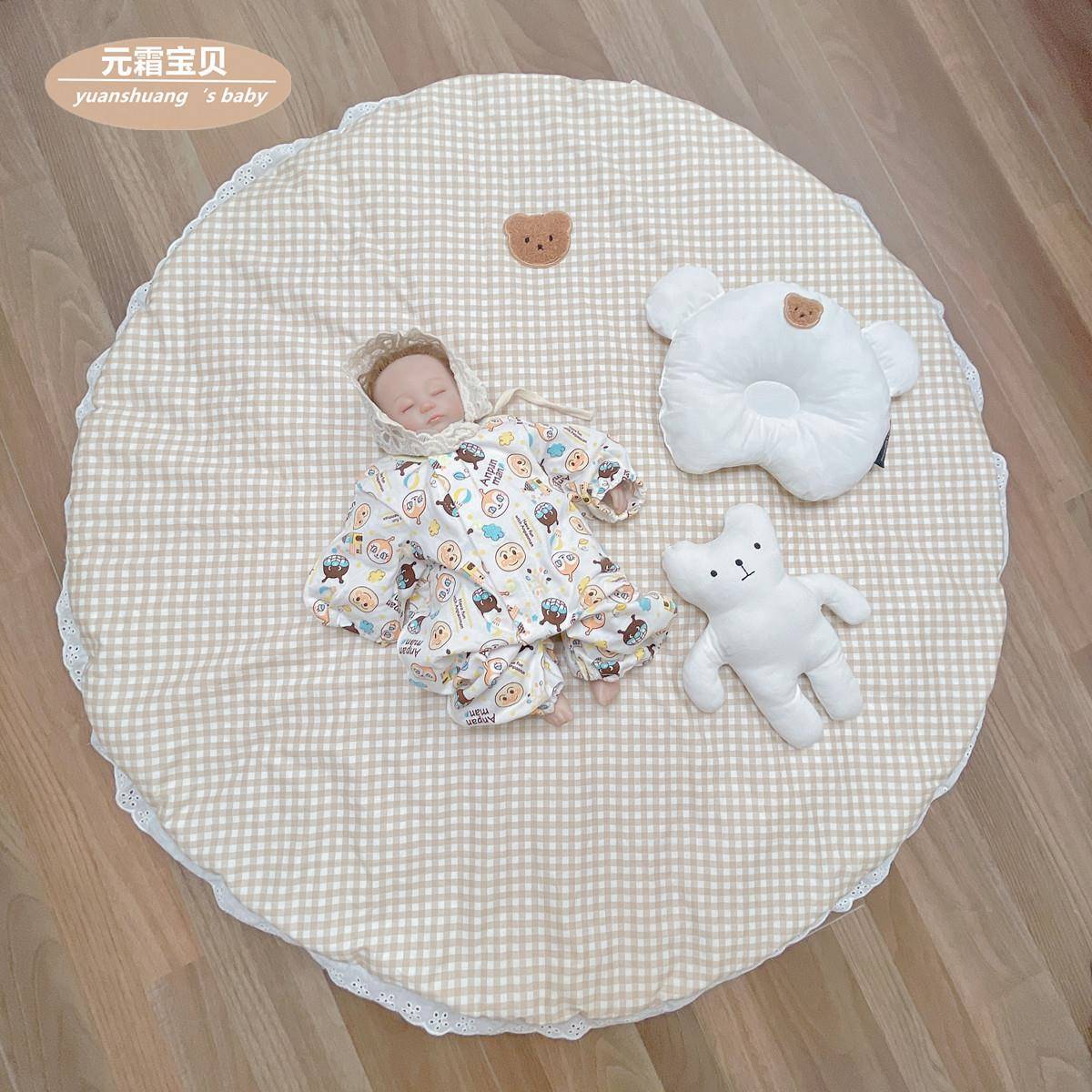 德国06新婴儿圆形垫宝宝爬爬垫加厚2婴儿2爬行垫家用SIS地垫儿童