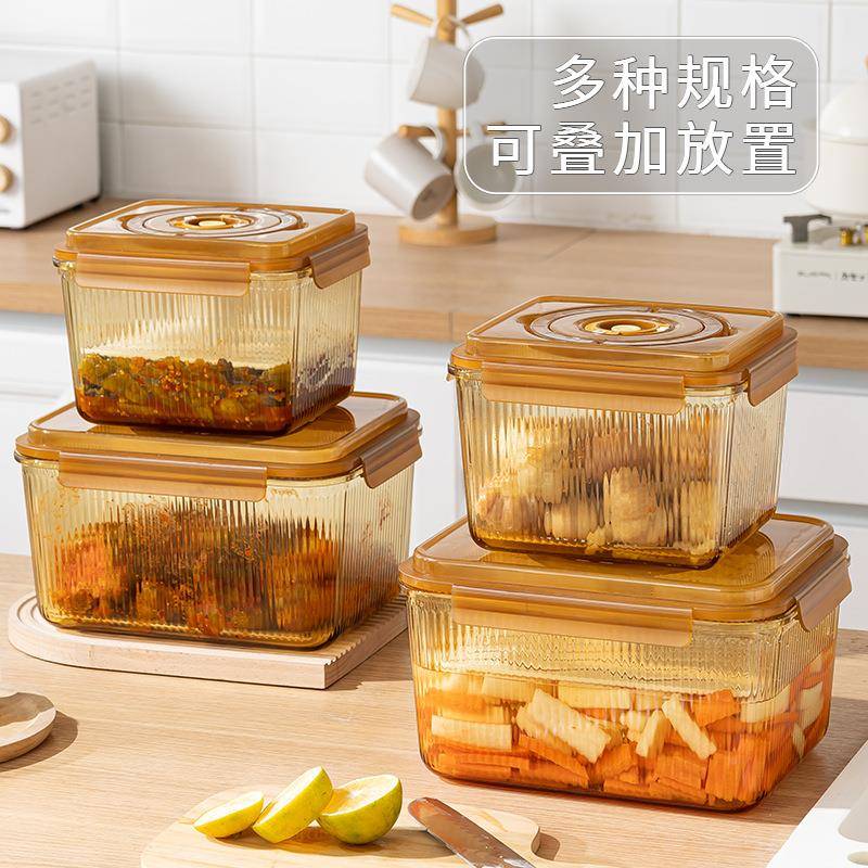 密咸封玻璃腌菜家用密封咸菜保鲜腌盒按压式菜保罐子酸菜鲜盒122